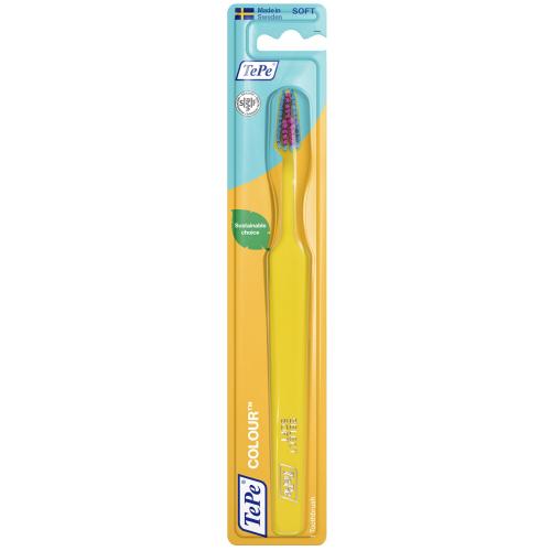 TePe Colour Select Soft Μαλακή Οδοντόβουρτσα για Αποτελεσματικό & Απαλό Καθαρισμό 1 Τεμάχιο - Κίτρινο